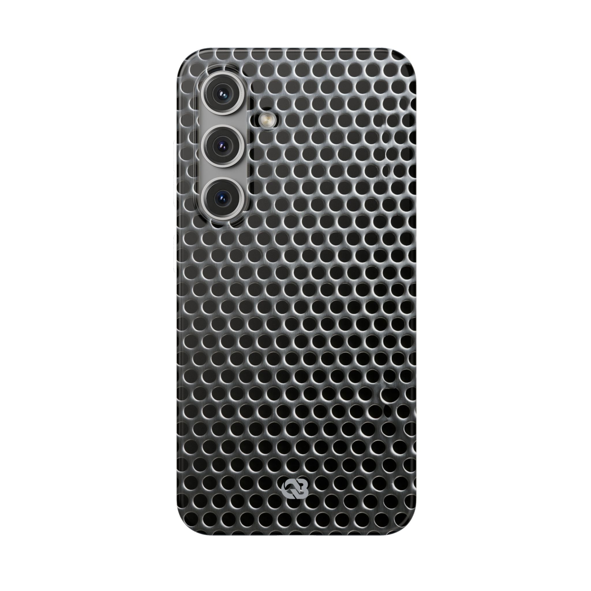 Silver Lite Phone Case for Samsung - Brutalist Steel Mesh