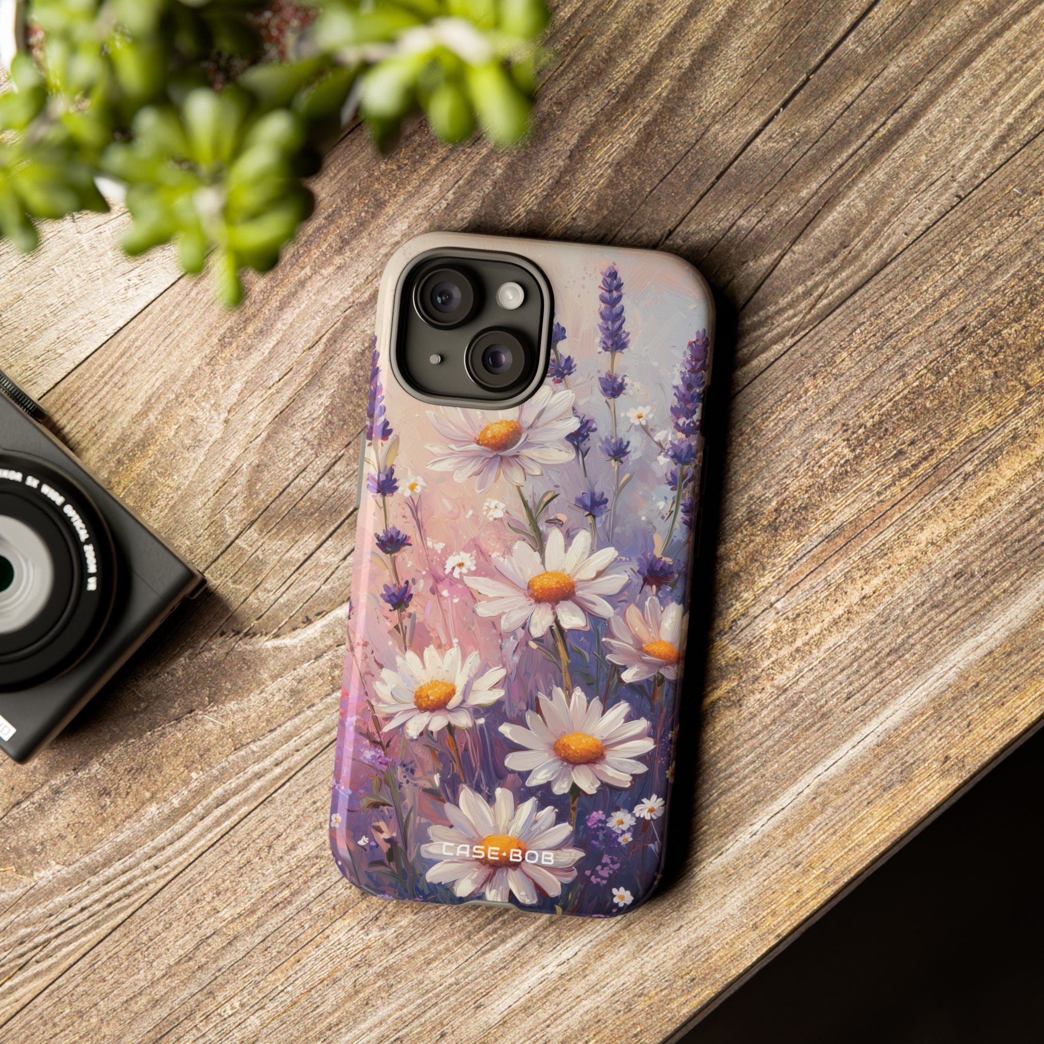 Daisy Lavender Bloom iPhone 15 Case - Tough