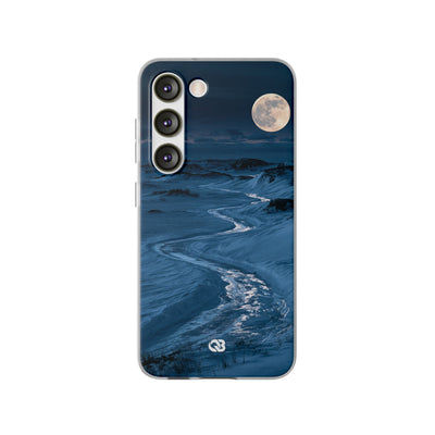 Arctic Moon Drift · Lite Phone Case for Samsung · Blue