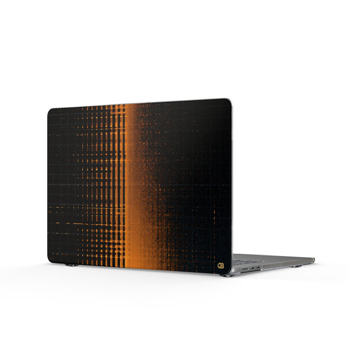 Amber Frequency · Clear Hard Case for MacBook · Orange