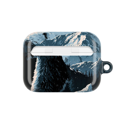 Nordic Arctic Bear · Hard Case for AirPods & AirPods Pro · Black