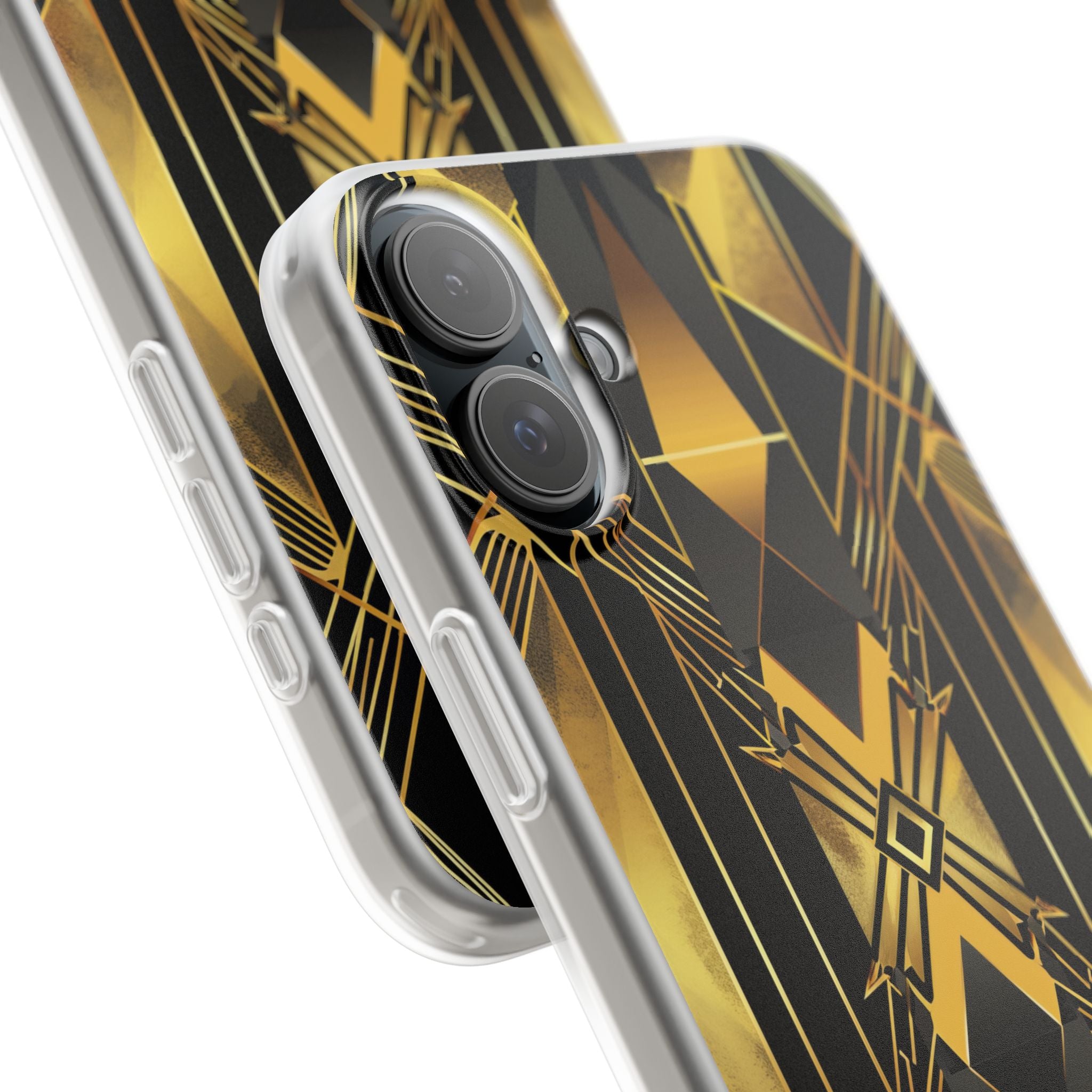 Golden Diamond Radiance iPhone 16 Plus Case - Soft