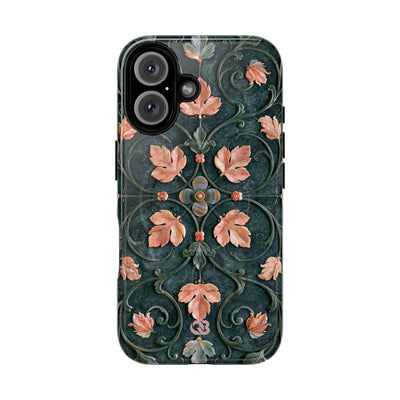 Florentine Rose Arabesque · Tough 2.0 Magnetic Phone Case for iPhone · Green