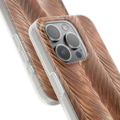 Rose Gold Weave · Lite Phone Case for iPhone ·  Brown