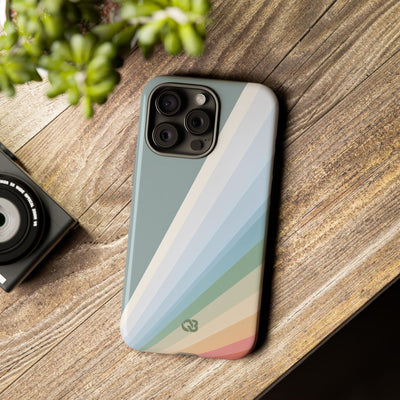 Green Tough Phone Case for iPhone - Sage Prism Beam