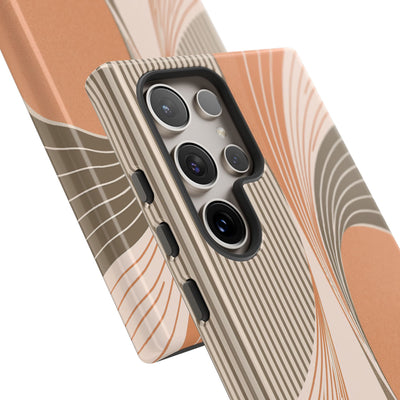Orange Tough Phone Case for Samsung - Desert Arc Horizon