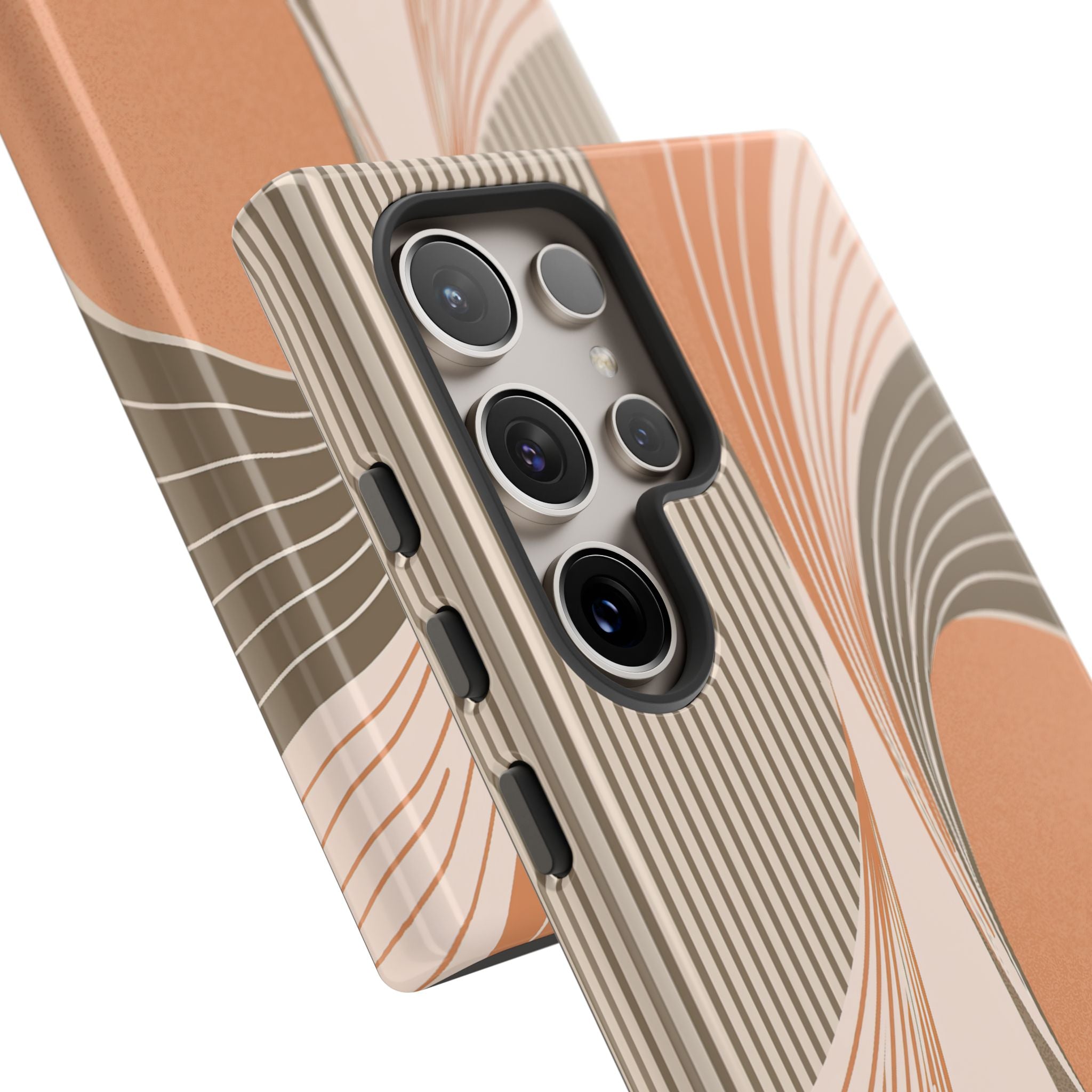 Orange Tough Phone Case for Samsung - Desert Arc Horizon