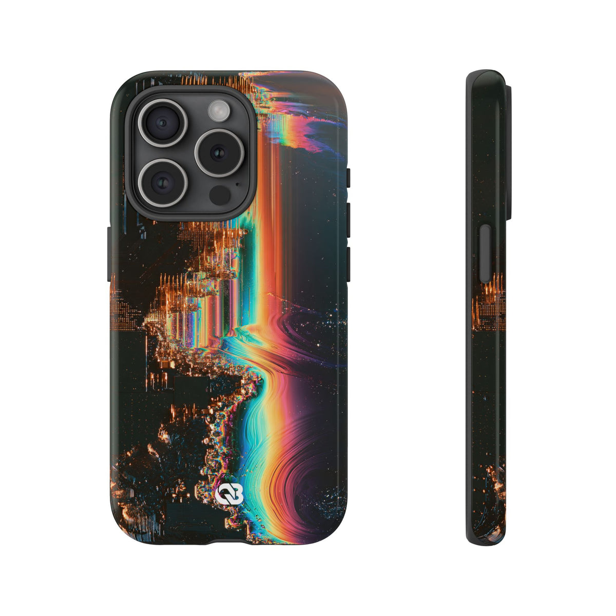 Prismatic Circuit · Tough Phone Case for iPhone · Black