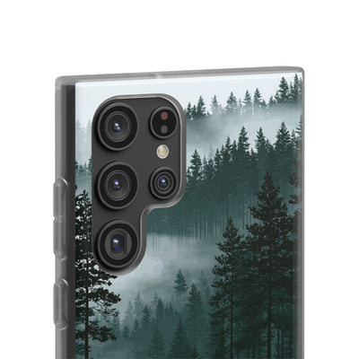 Green Lite Phone Case for Samsung - Misty Evergreen Mirror