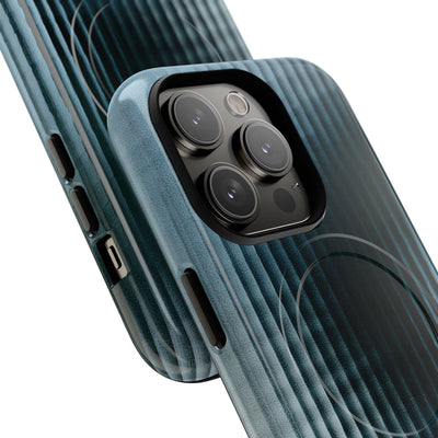 Blue Tough 2.0 Magsafe Phone Case for iPhone - Glacial Reeded Glass