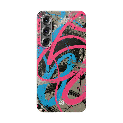 Cyber Splatter Flow · Lite Phone Case for Samsung · Pink