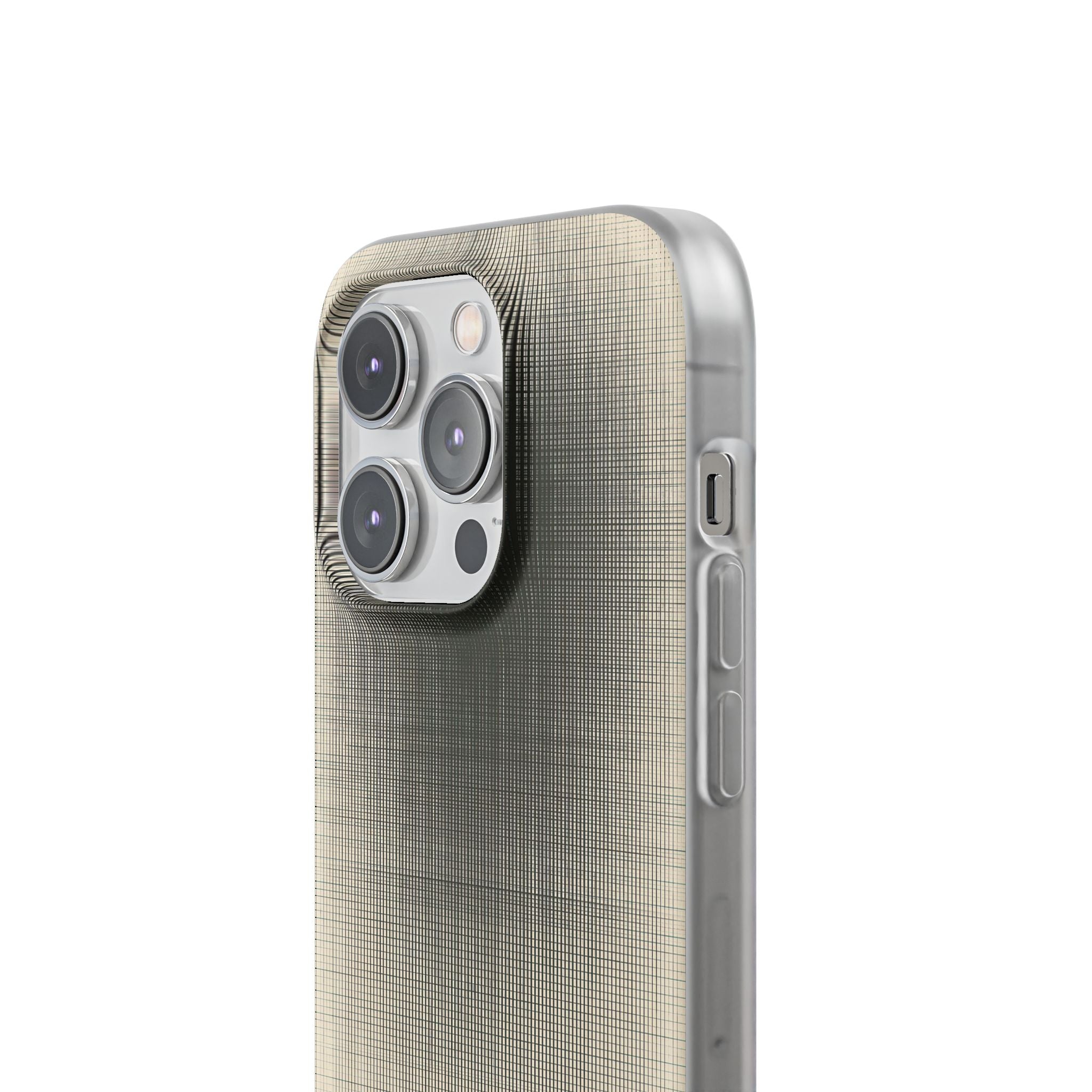 Beige Lite Phone Case for iPhone - Carbon Screen Grid