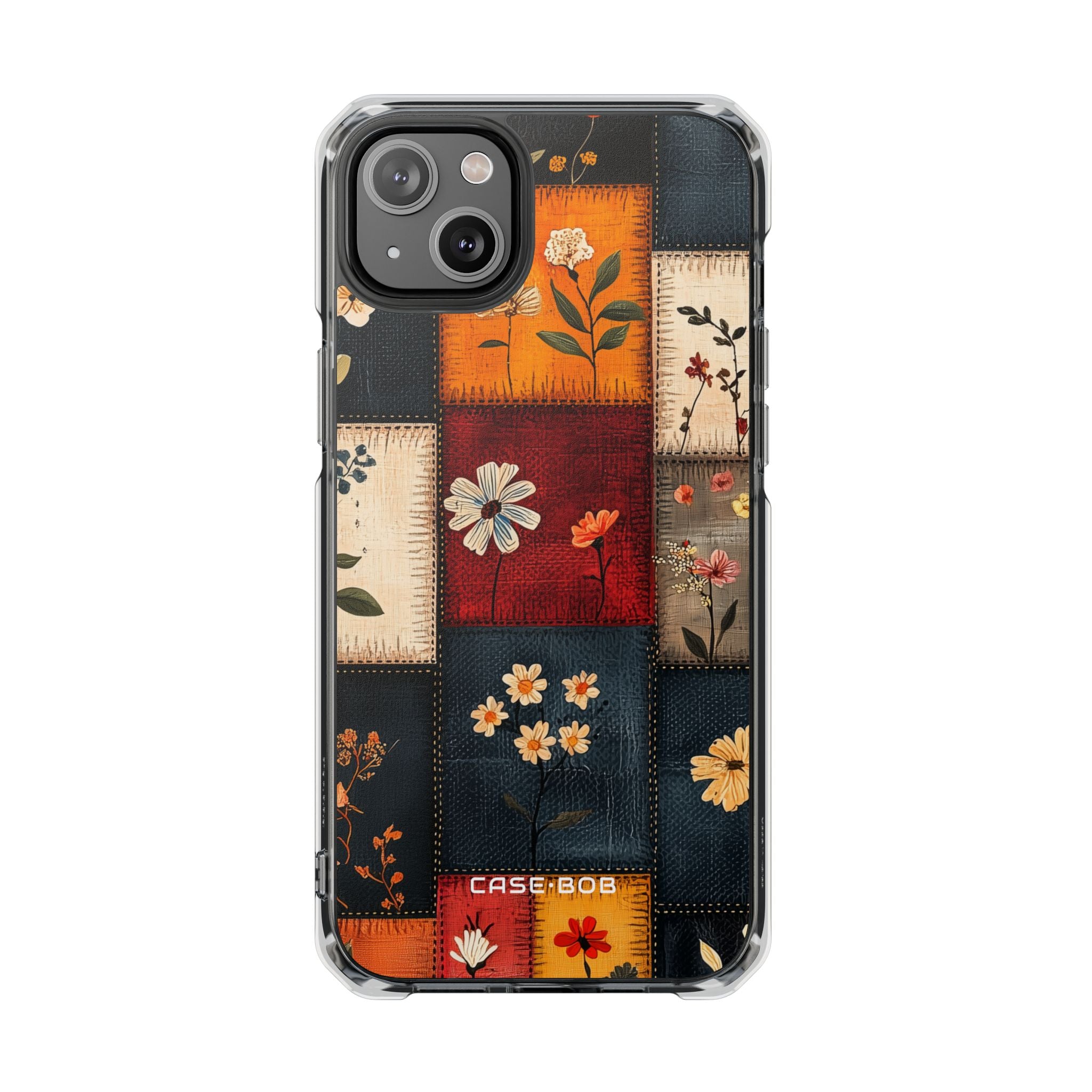 Patchwork Blooms iPhone 14 Plus Case - Impact