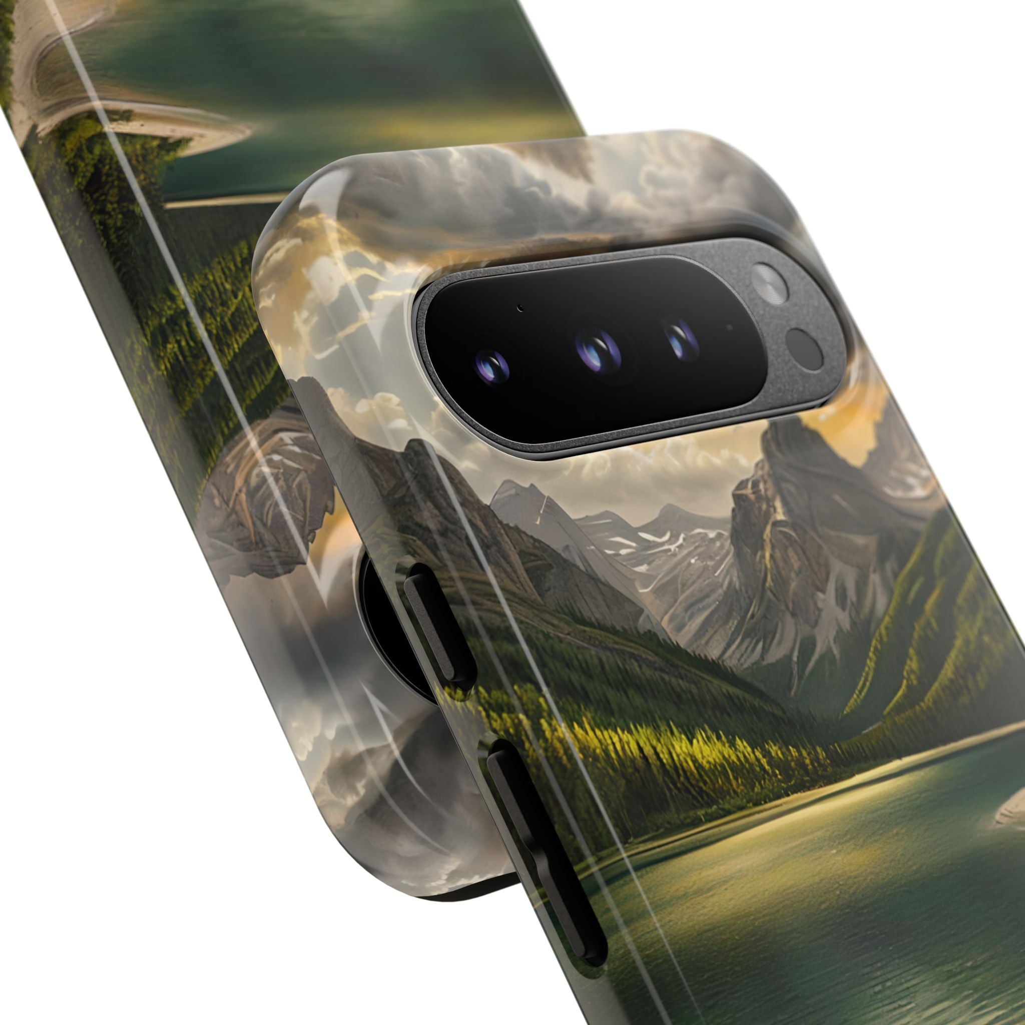 Gilded Mountain Lake · Tough Etui na telefon dla Google Pixel