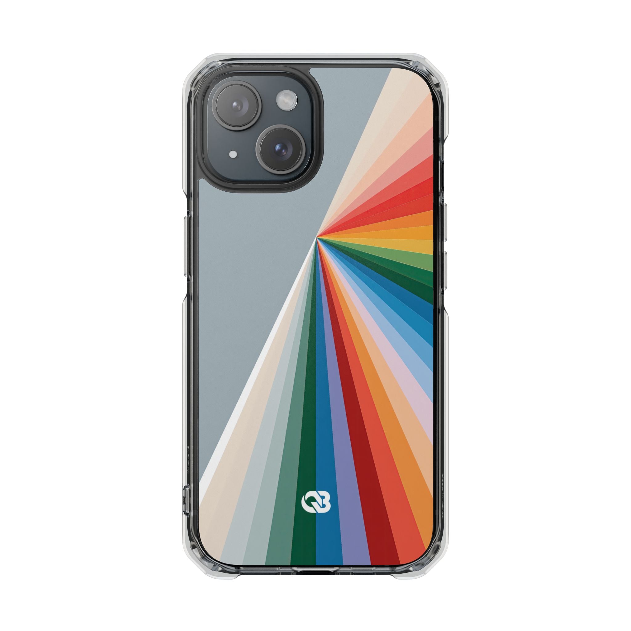 Grey Impact MagSafe Phone Case for iPhone - Slate Prism Burst