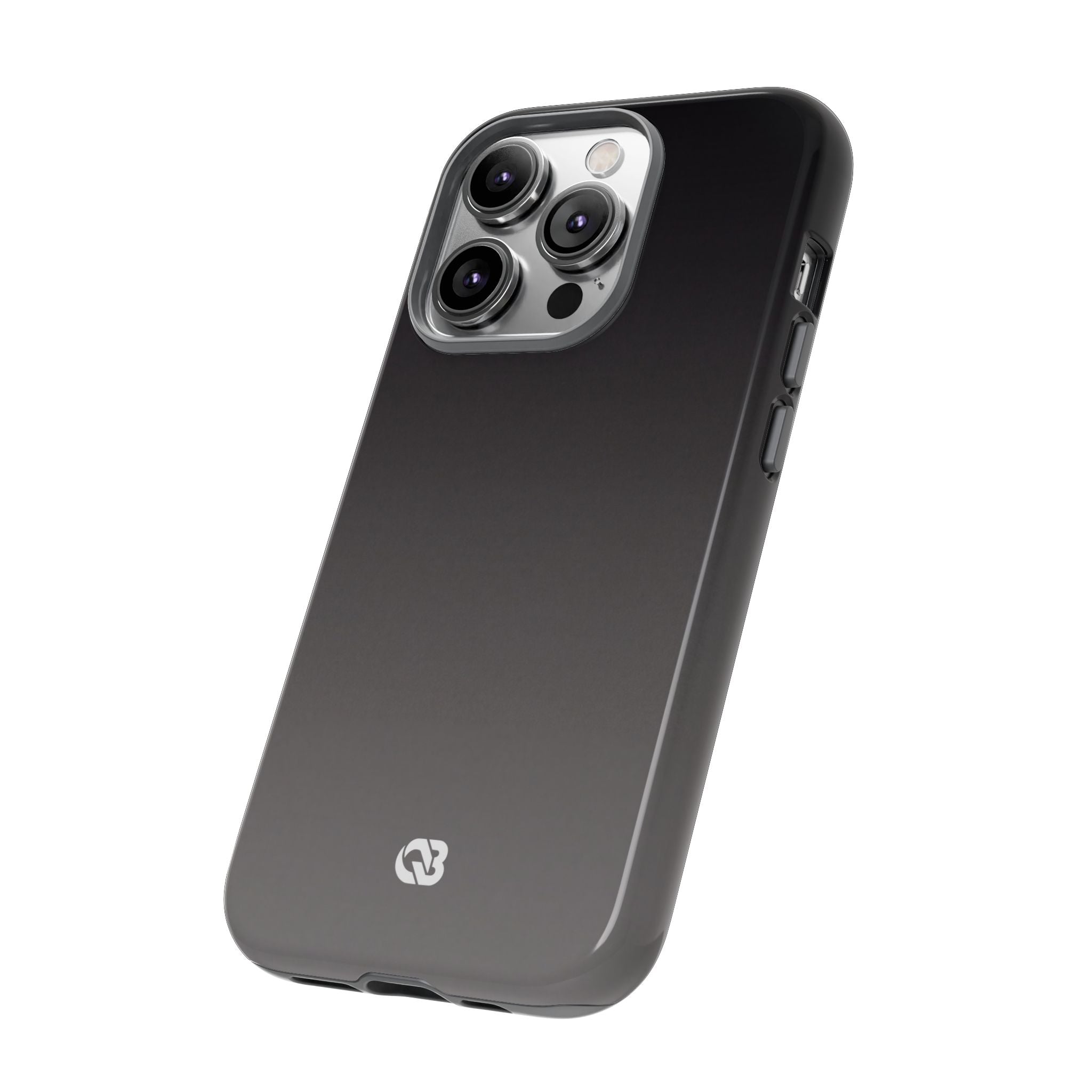Grey Tough Phone Case for iPhone - Obsidian Ash Fade