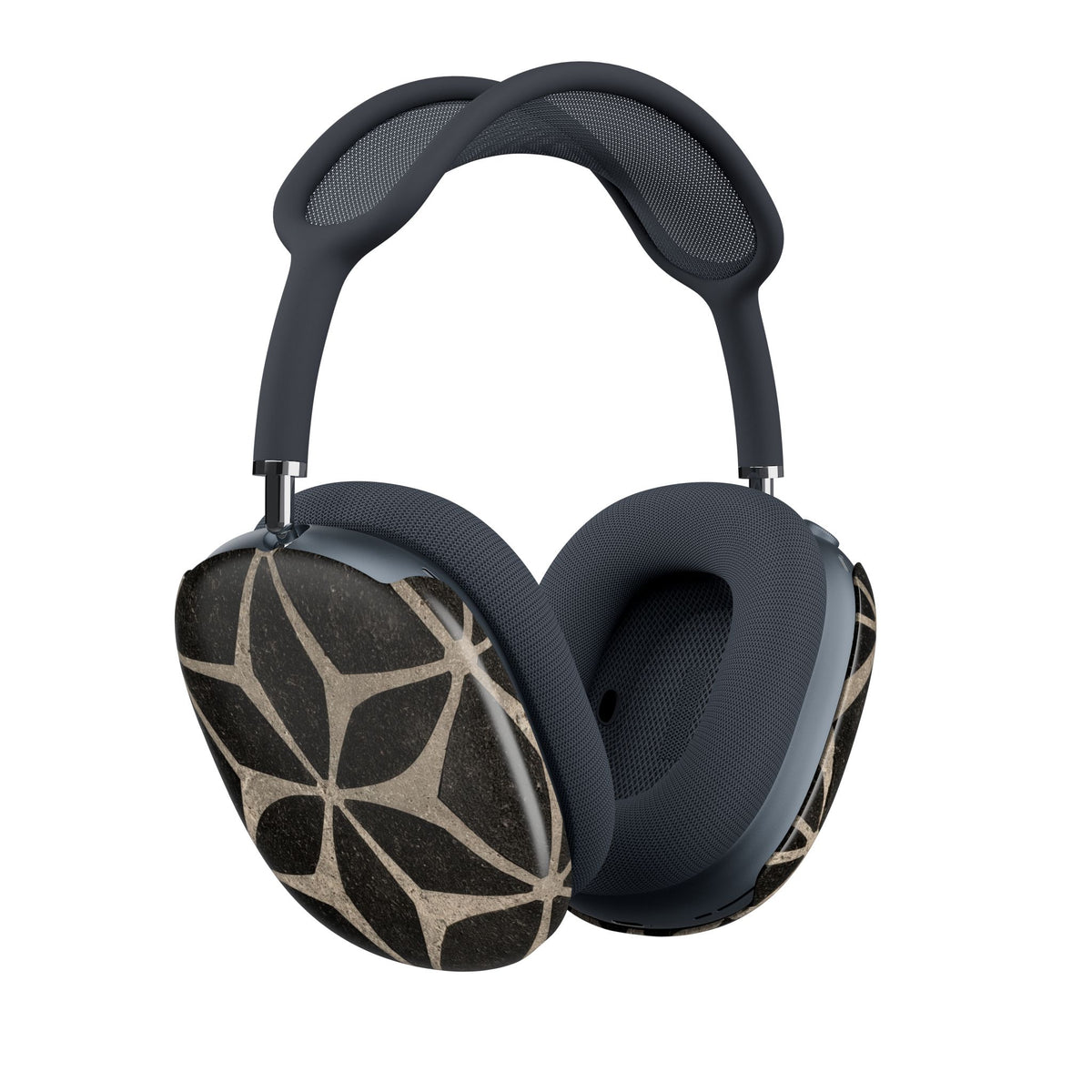 Concrete Mosaic Star · Hard Case for AirPods Max · Black