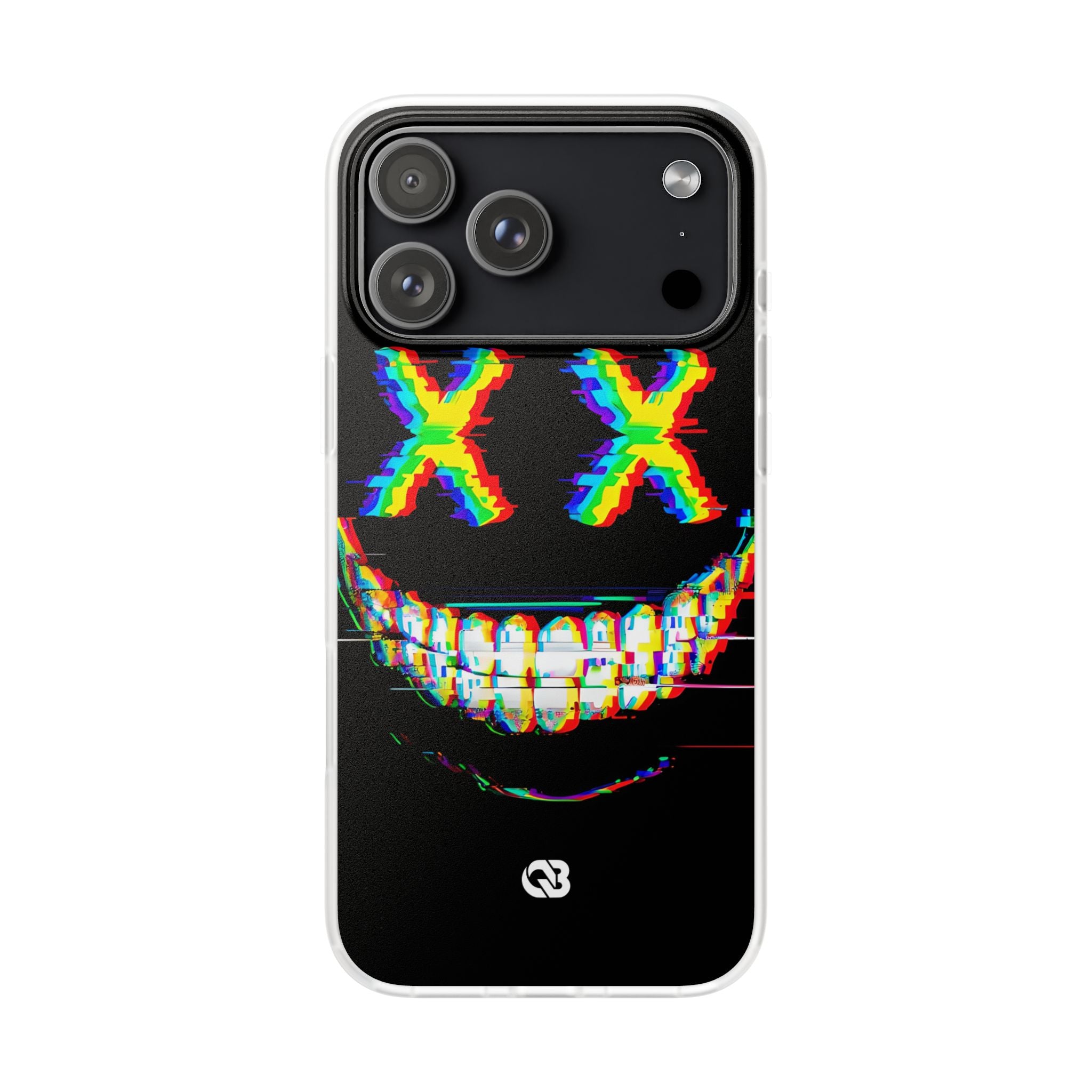 Glitch Grin Distortion · Soft Handyhülle für iPhone