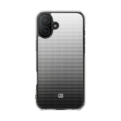 Black Impact MagSafe Phone Case for iPhone - Obsidian Halftone Flux