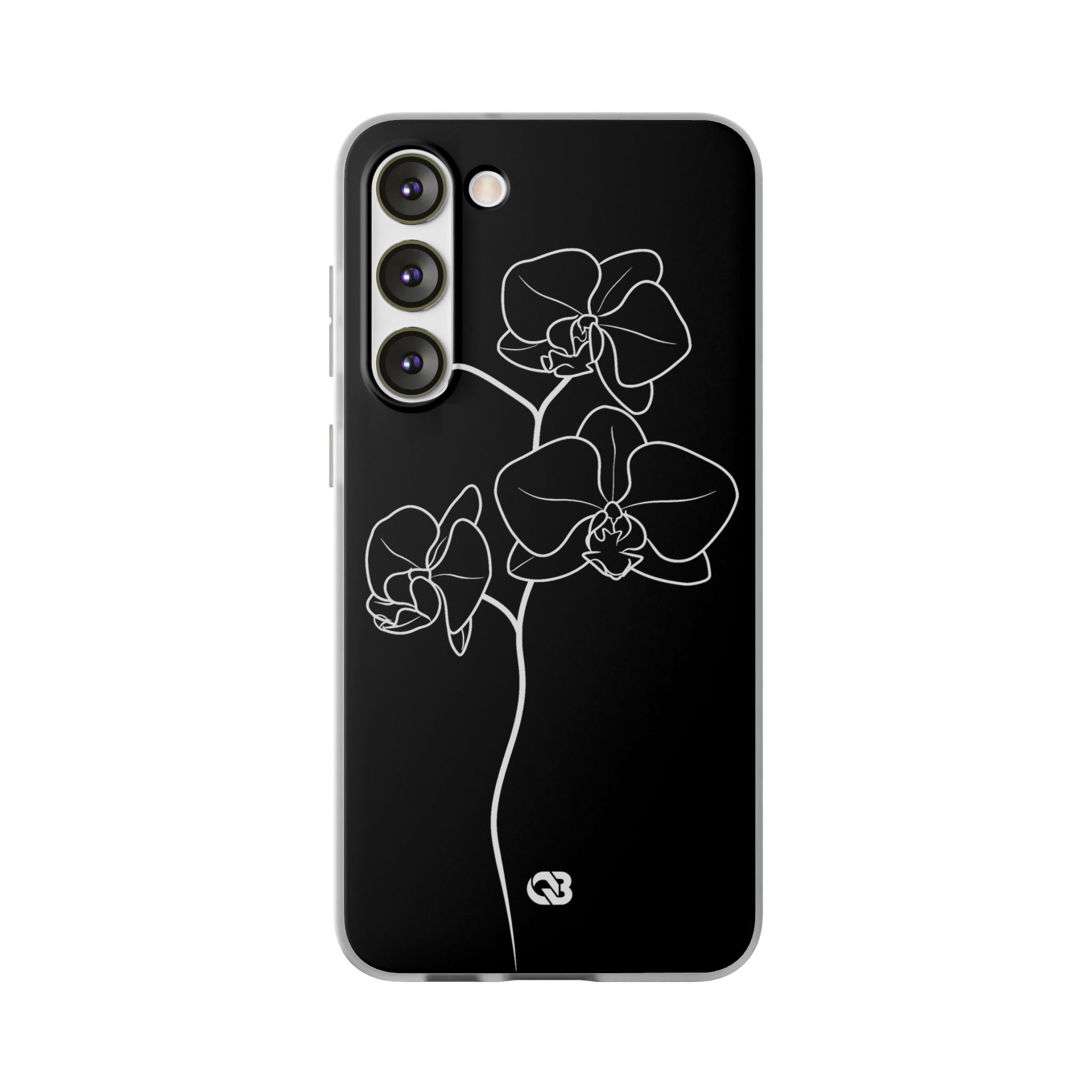 Black Lite Phone Case for Samsung - Noir Alabaster Orchid