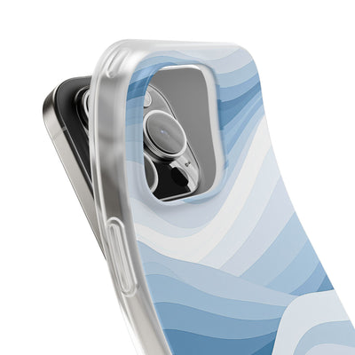 Blue Lite Phone Case for iPhone - Glacial Indigo Flow