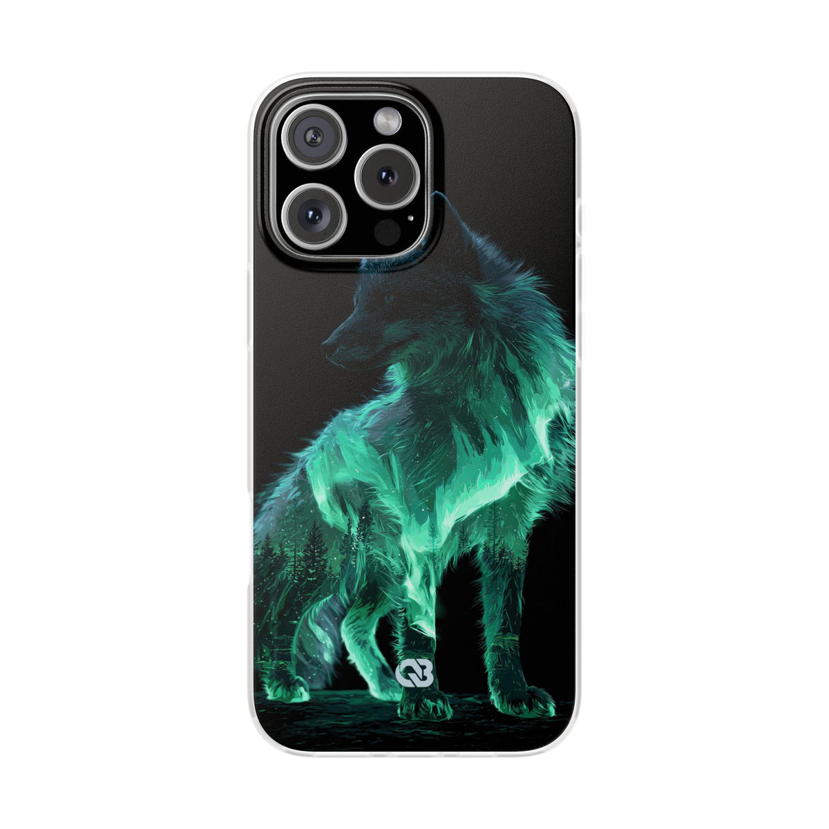 Nordic Aurora Fox · Lite Phone Case for iPhone ·  Teal