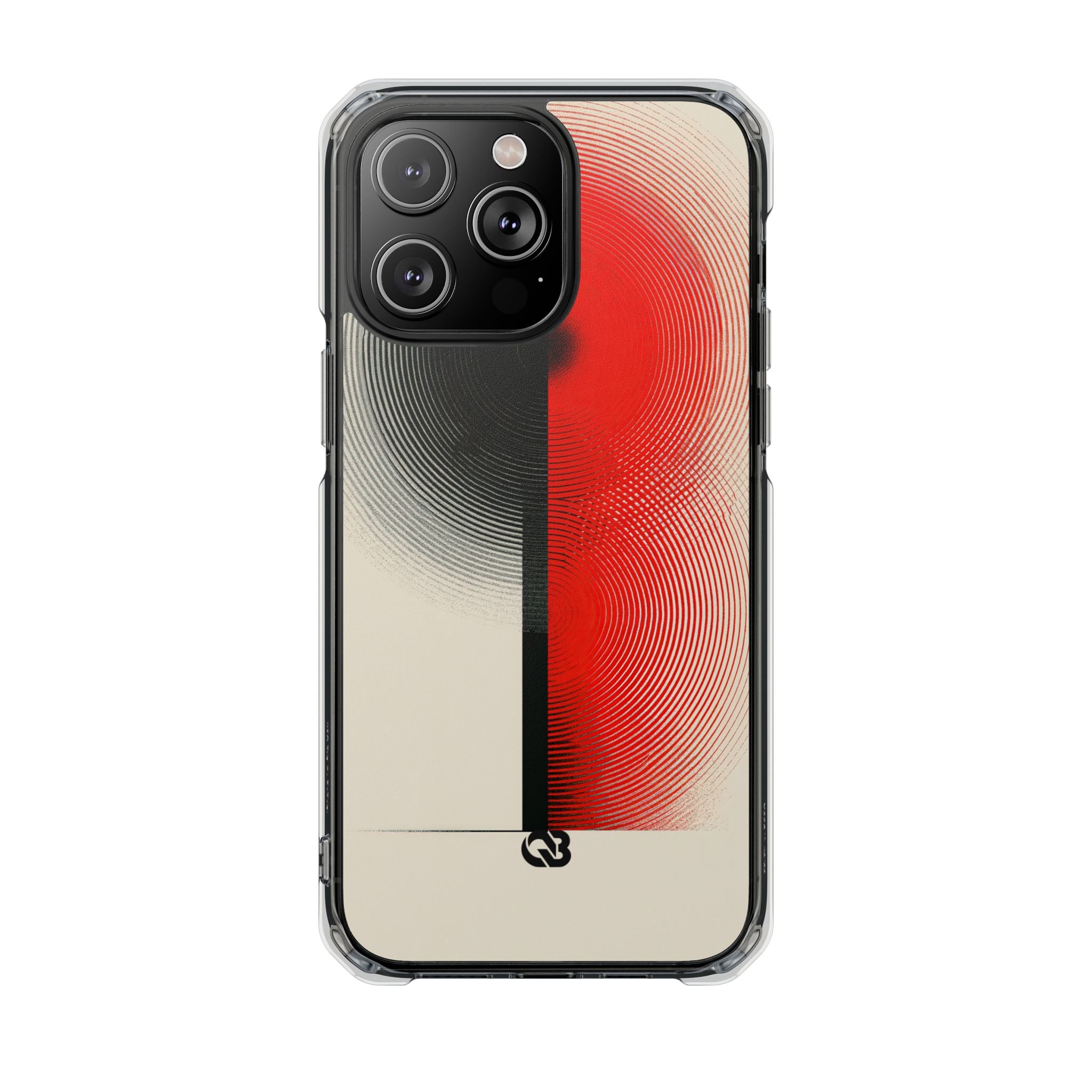 Red Impact MagSafe Phone Case for iPhone - Split Signal Red