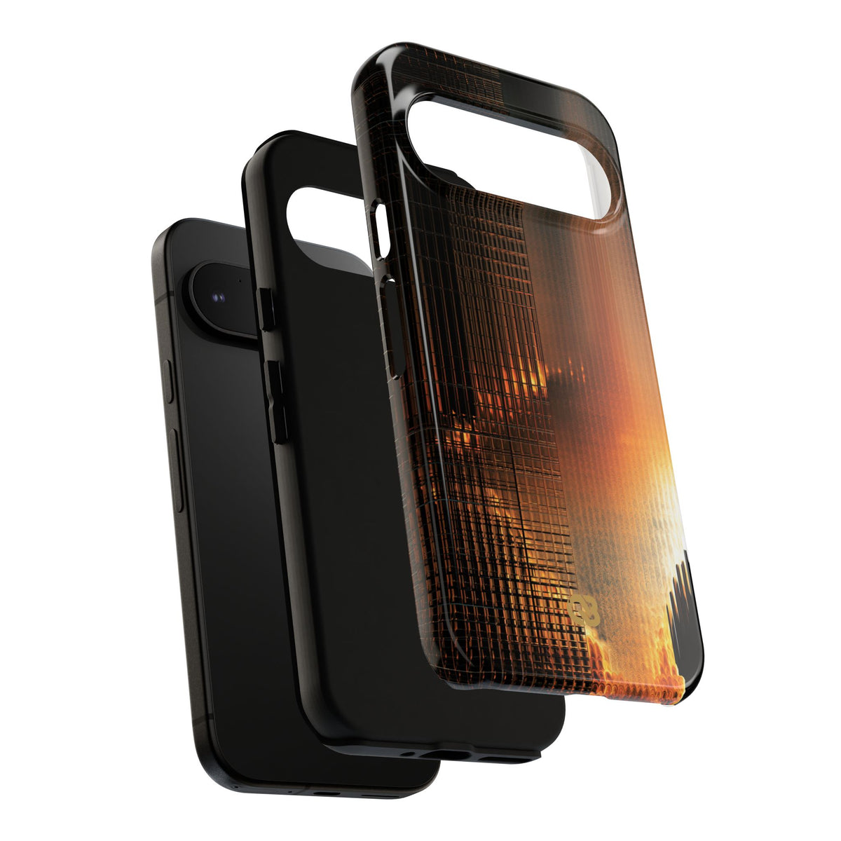 Luminous Grid · Tough Phone Case for Pixel ·  Black