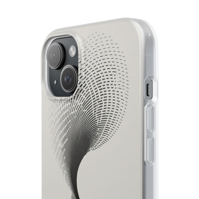 White Lite Phone Case for iPhone - Linear Torsion Grid