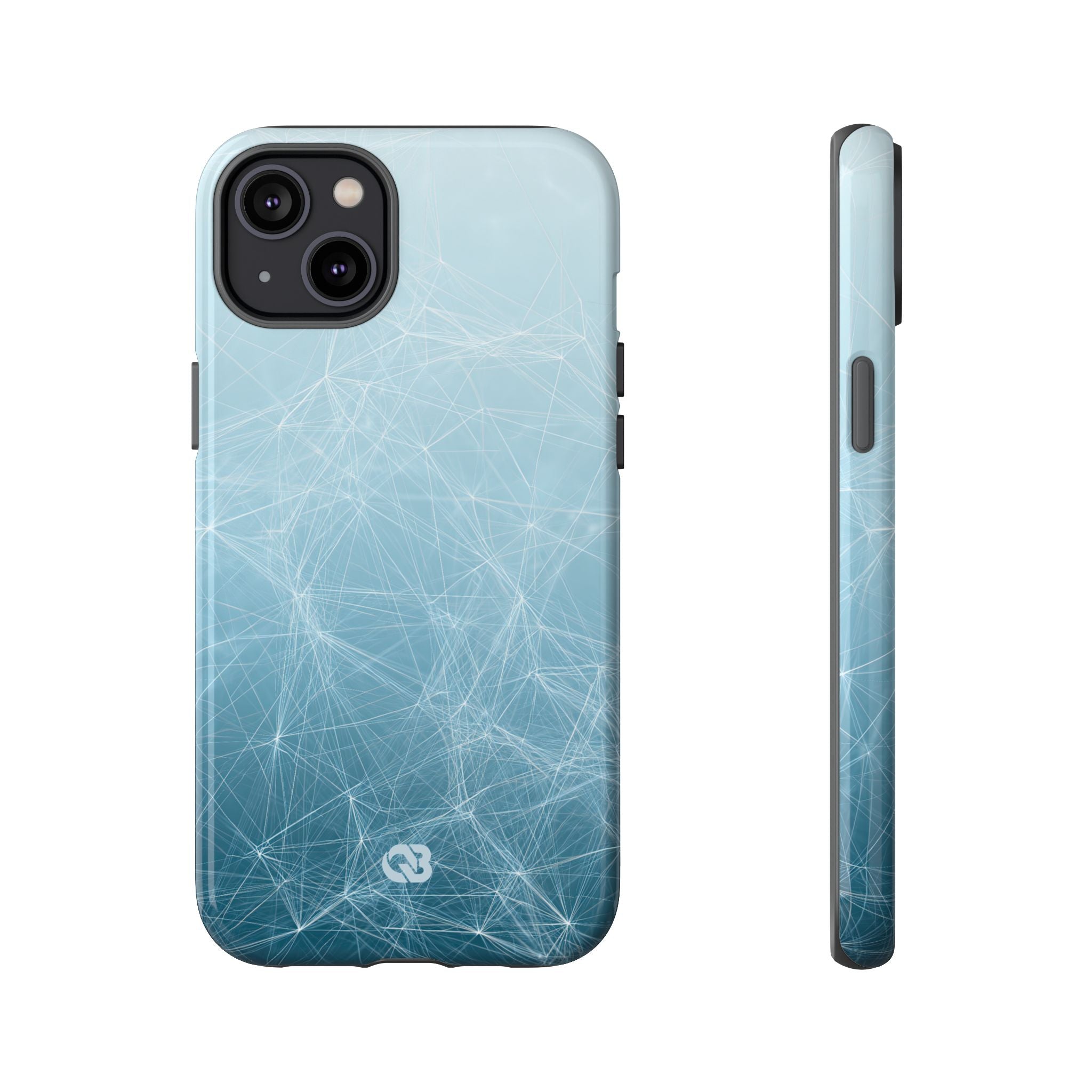 Teal Tough Phone Case for iPhone - Arctic Digital Nexus