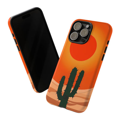 Scorched Saguaro Sunset · Tough Phone Case for iPhone