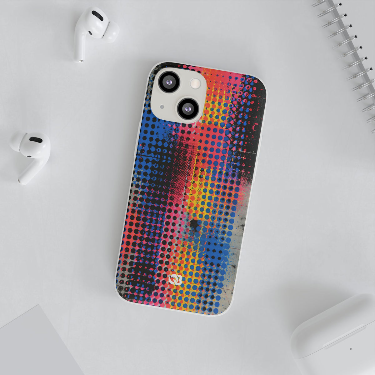 Chromatic Halftone Grid · Lite Phone Case for iPhone ·  Blue