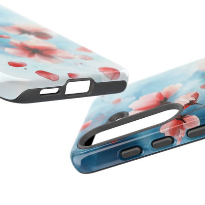 Pink Blossom Drift Samsung S25 Case - Tough