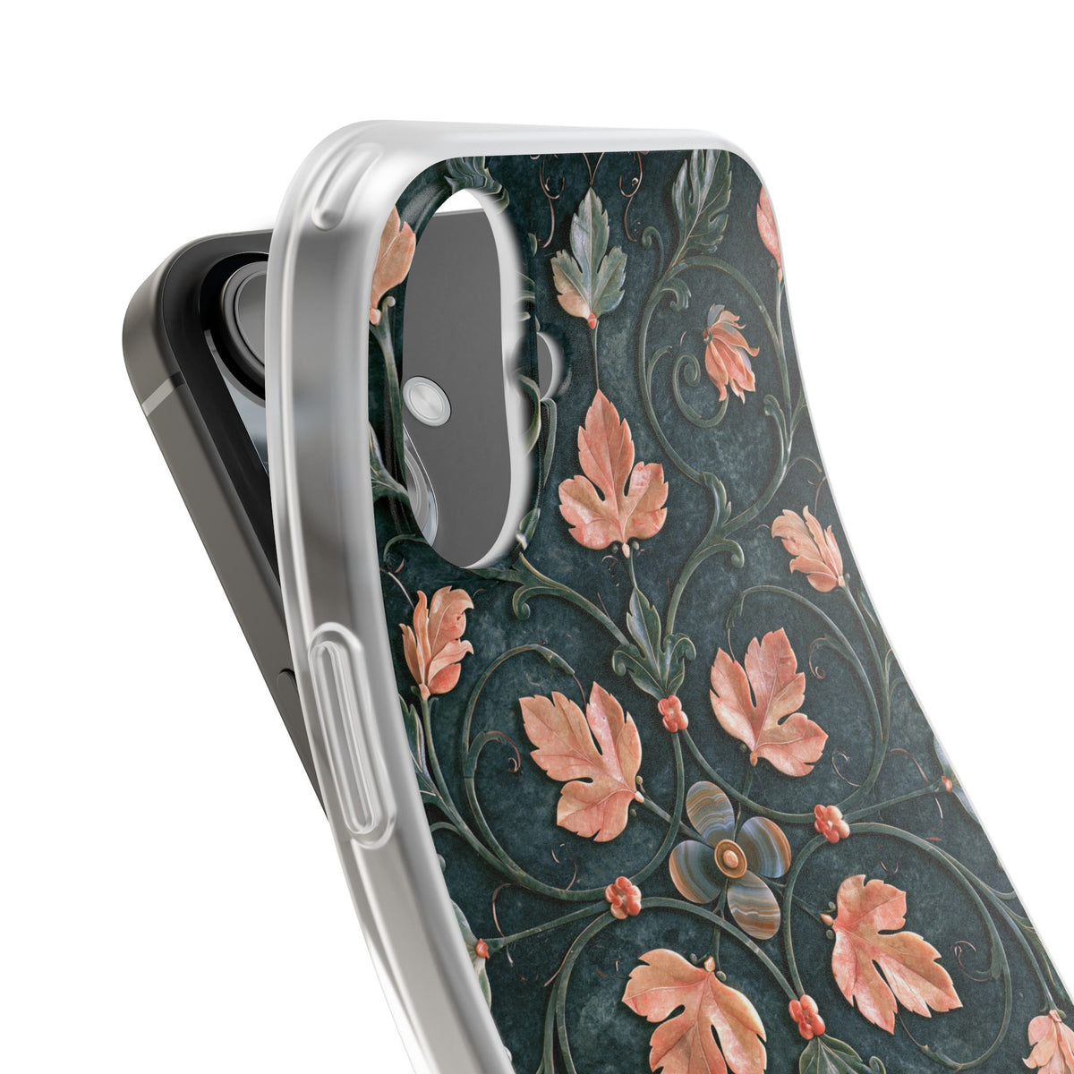 Florentine Rose Arabesque · Lite Phone Case for iPhone ·  Green