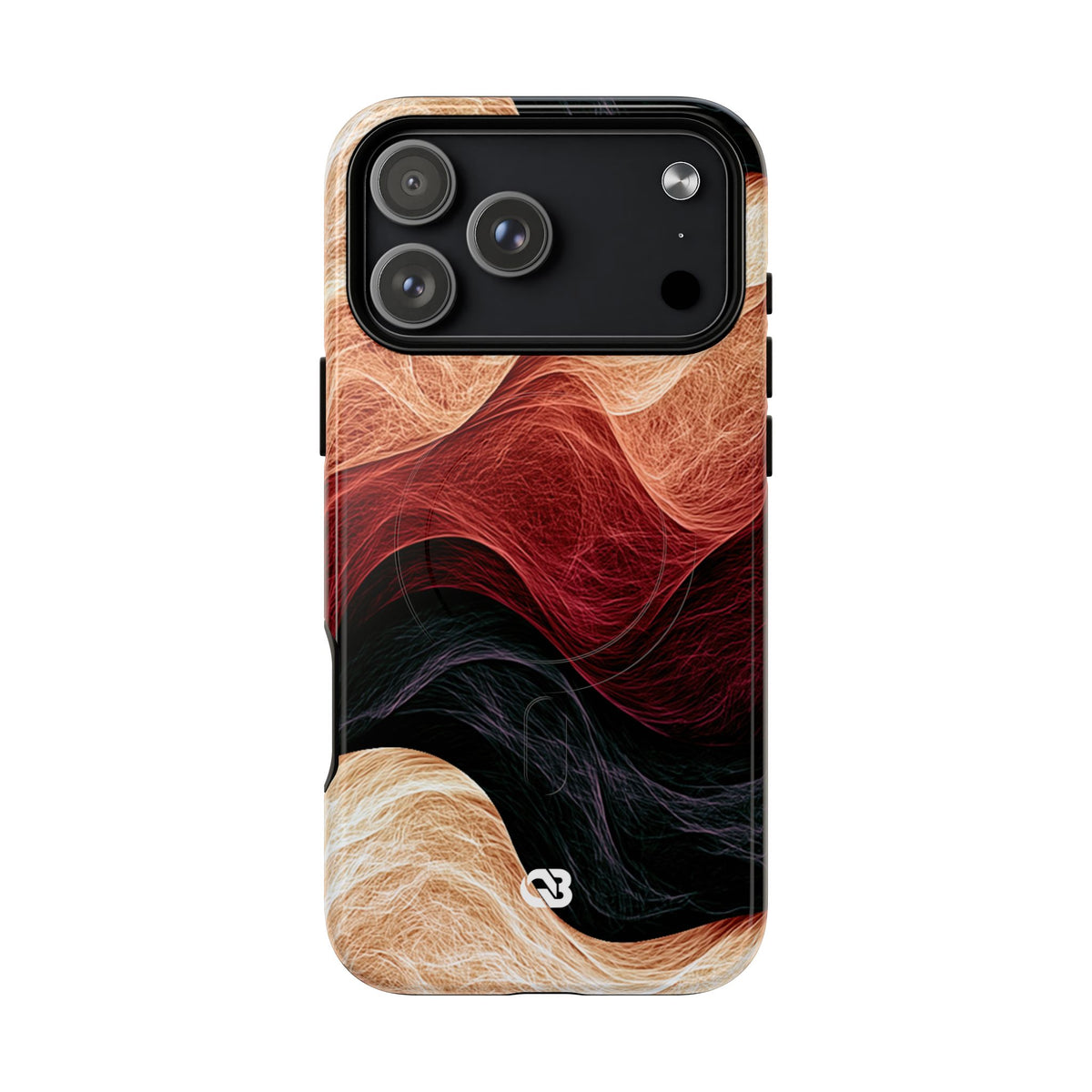 Ember Wave Dispersion · Tough 2.0 Magnetic Phone Case for iPhone · Red
