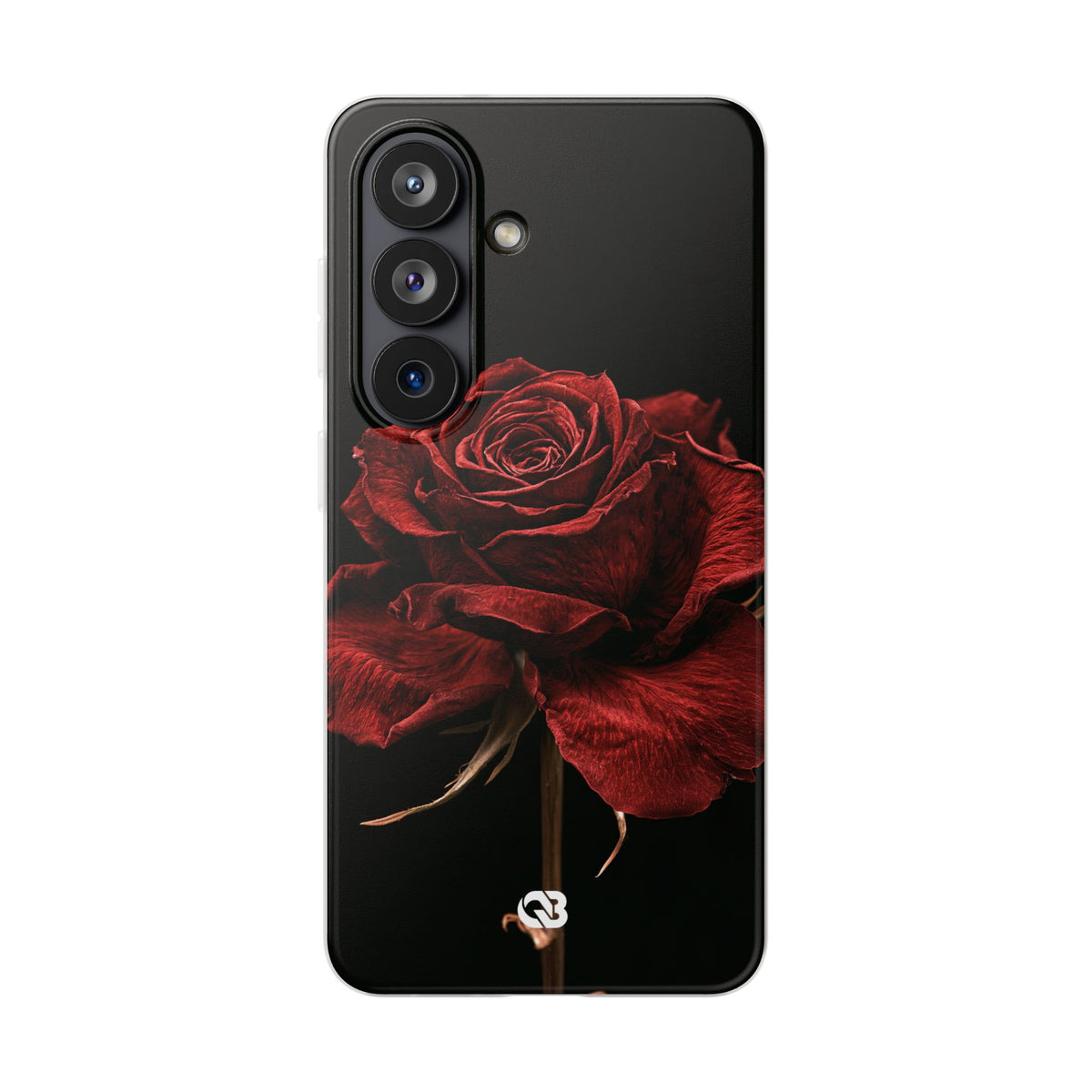 Crimson Noir Rose · Lite Phone Case for Samsung · Black