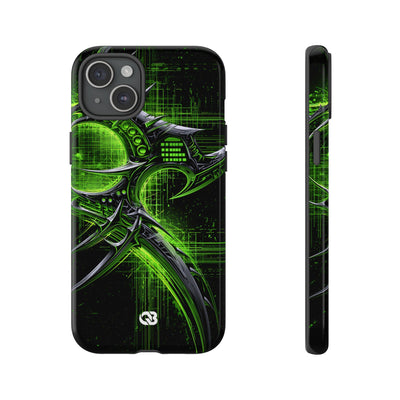 Cyber Sigil Grid · Tough Phone Case for iPhone · Green