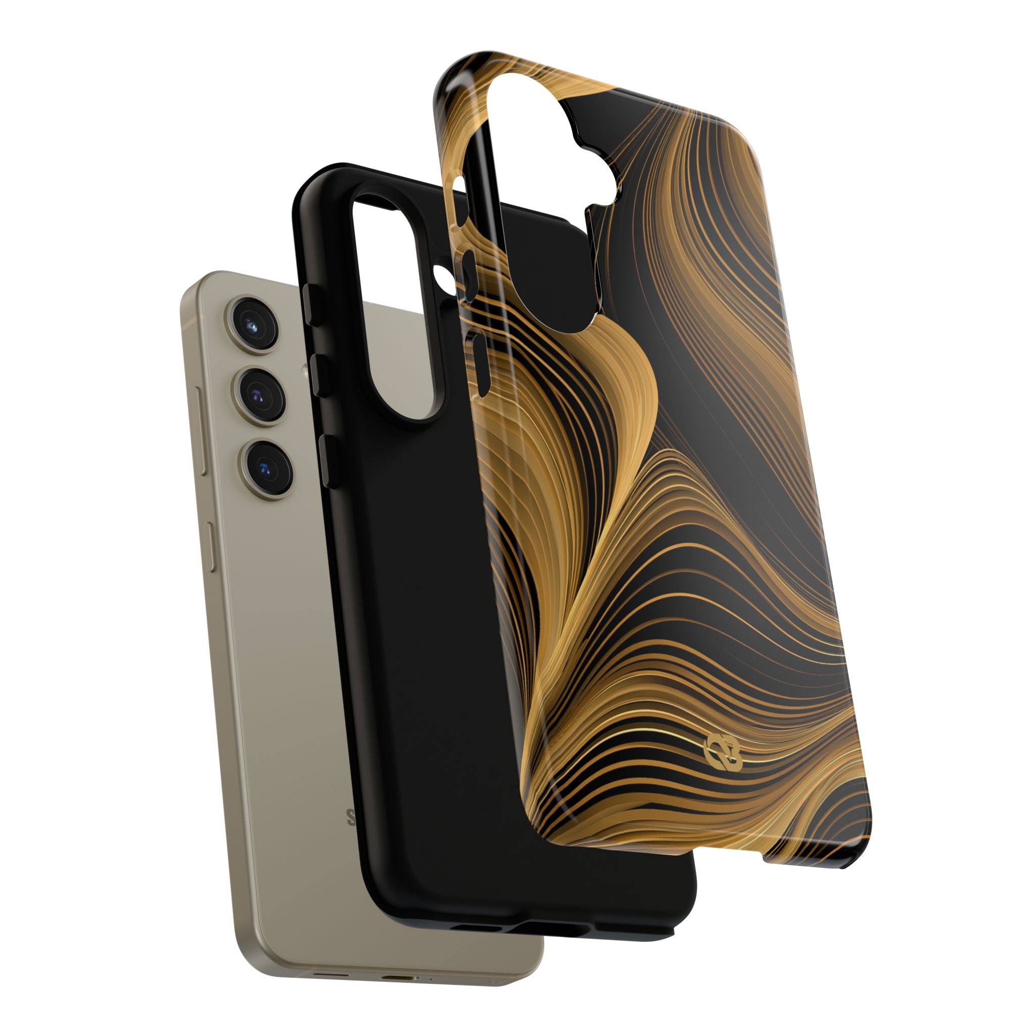 Gold Tough Phone Case for Samsung - Molten Copper Strands