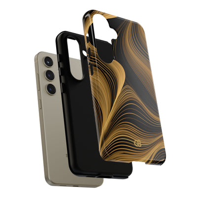 Gold Tough Phone Case for Samsung - Molten Copper Strands