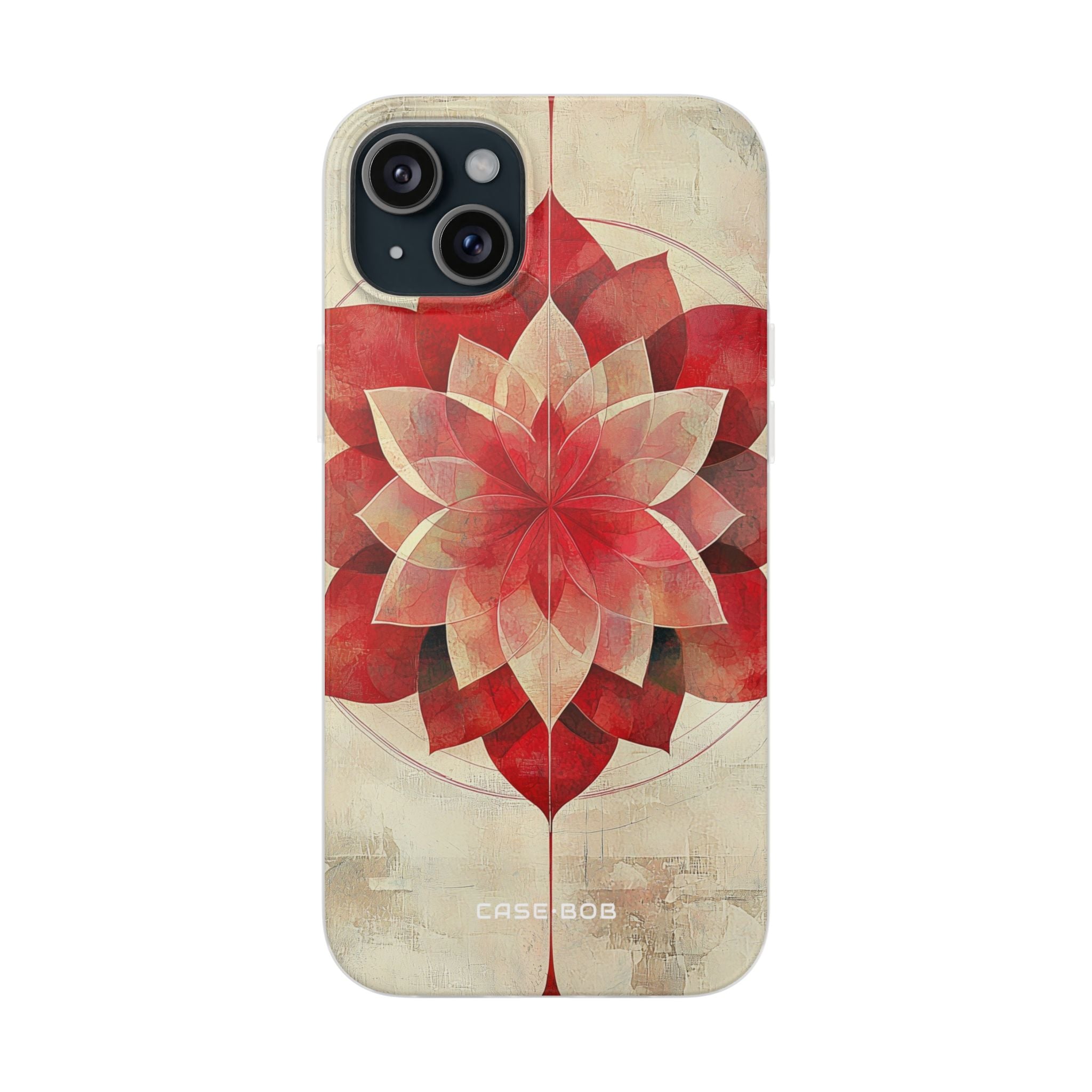 Crimson Bloom iPhone 15 Plus Case - Soft