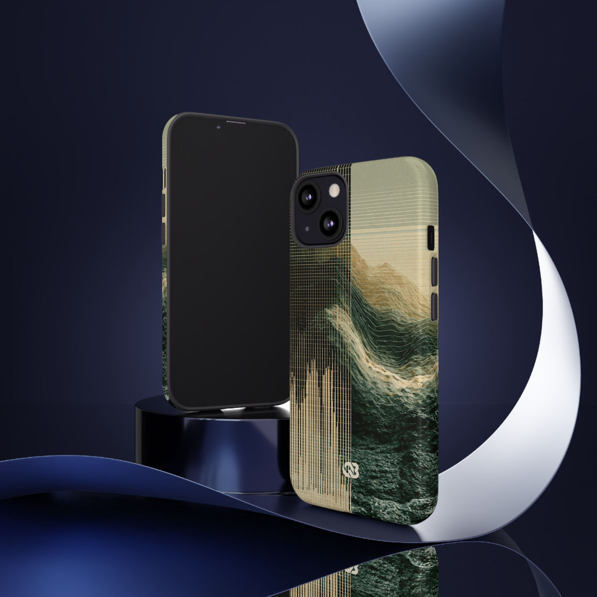 Orbital Topography · Tough Phone Case for iPhone · Green