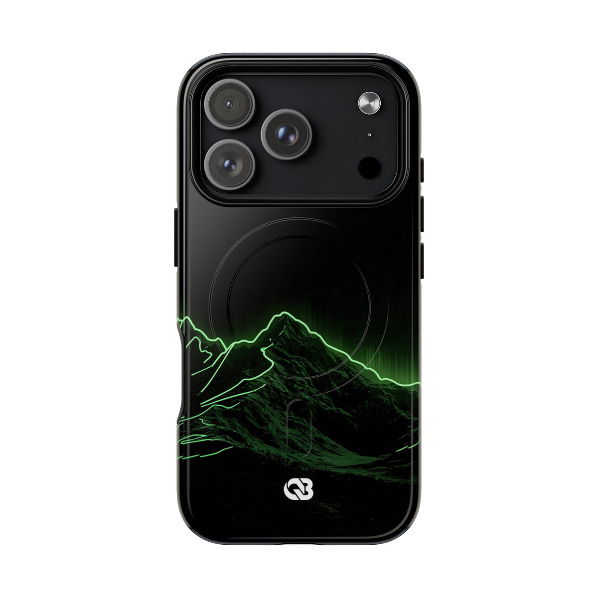 Nordic Mountain Contour · Tough 2.0 Magnetic Phone Case for iPhone · Black