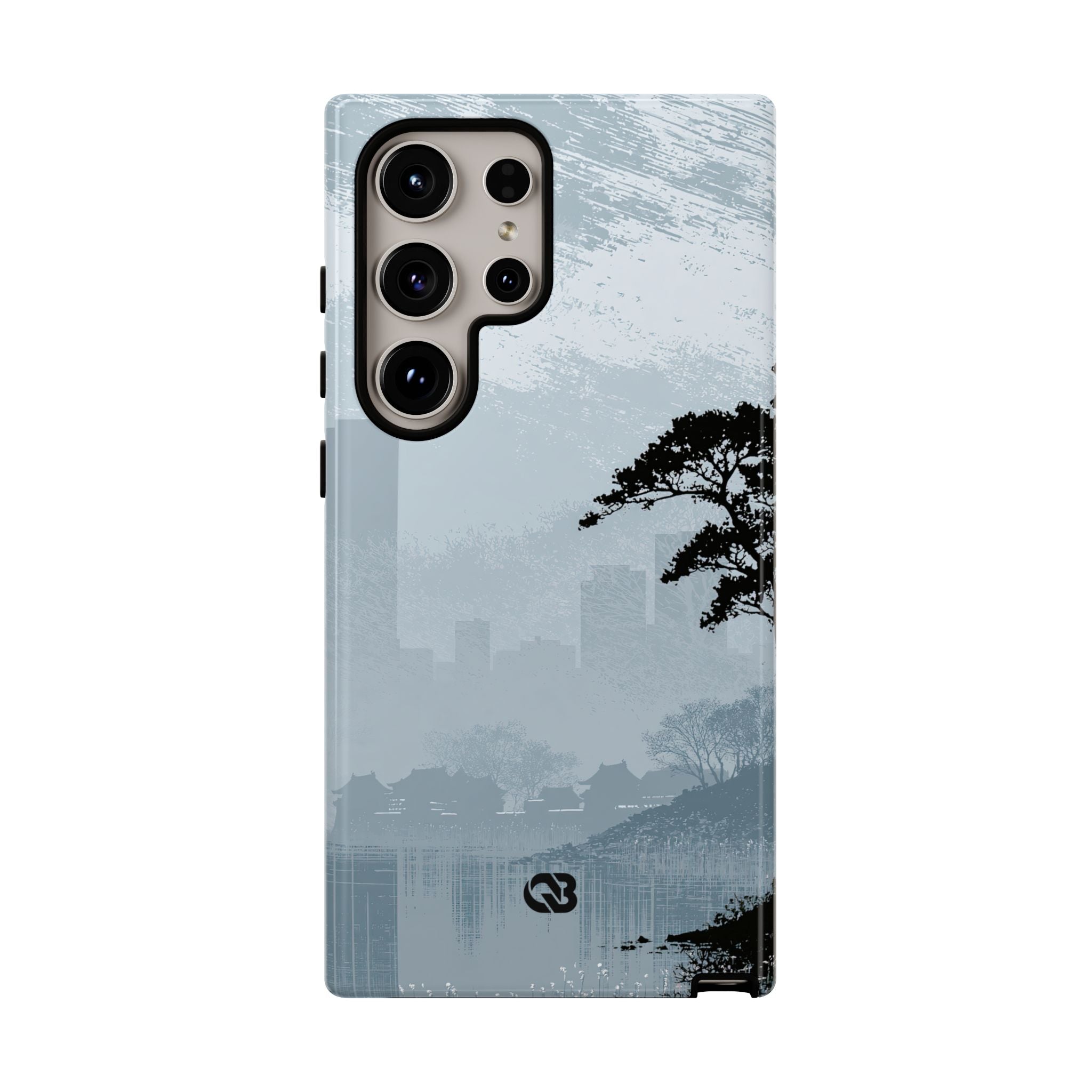 Grey Tough Phone Case for Samsung - Steel Slate Zen