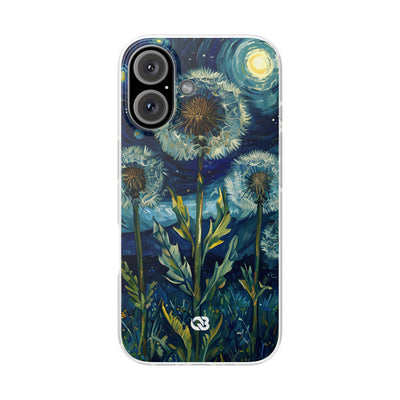 Starry Dandelion Swirl · Soft Phone Case for iPhone
