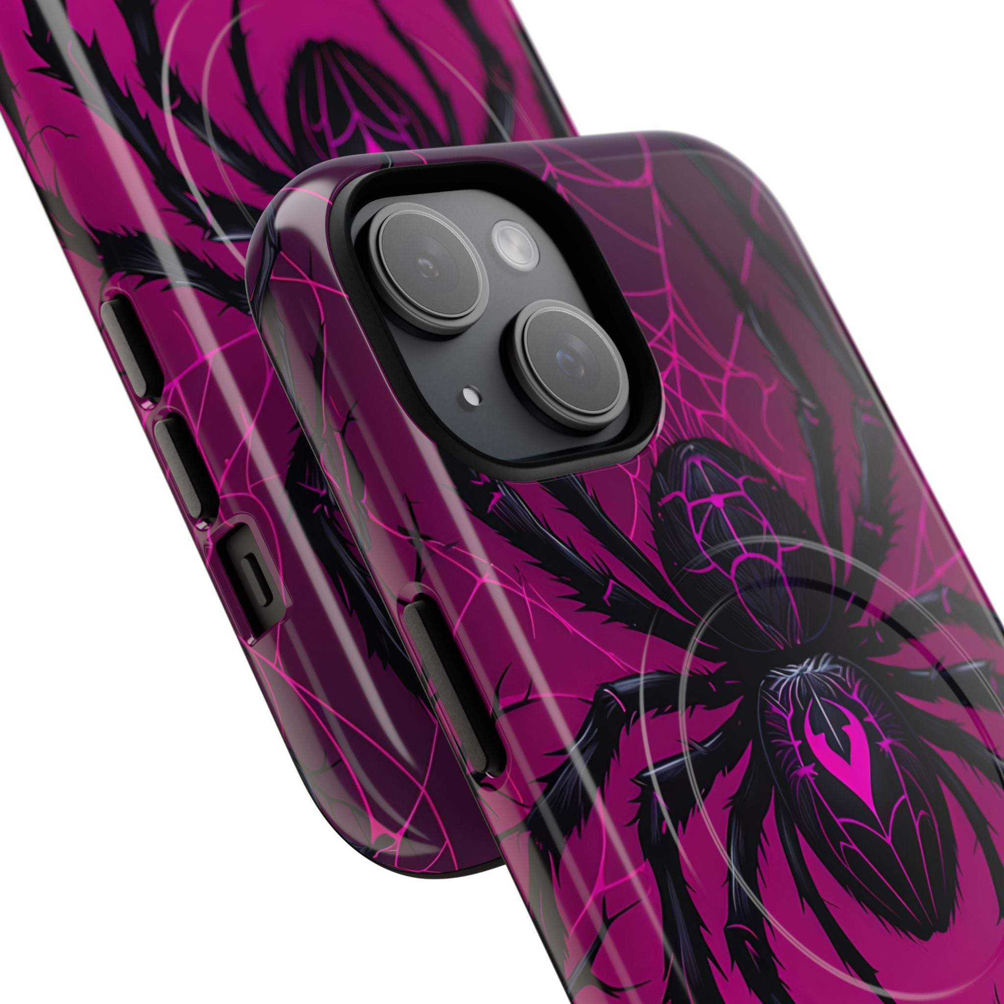 Obsidian Neon Widow · Tough+ Handyhülle für iPhone · Magsafe