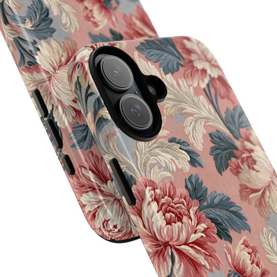 Blush Peony Jacquard · Tough Phone Case for iPhone · Pink
