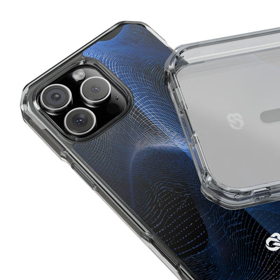 Blue Impact MagSafe Phone Case for iPhone - Electric Blue Flux