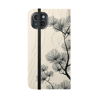 Spiky Tree Sunset - iPhone 15 Plus Case - Wallet