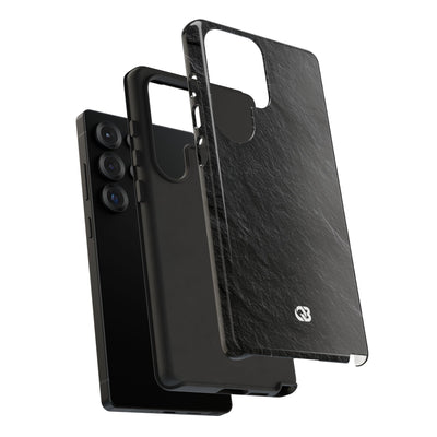 Black Tough Phone Case for Samsung - Raw Obsidian Slate