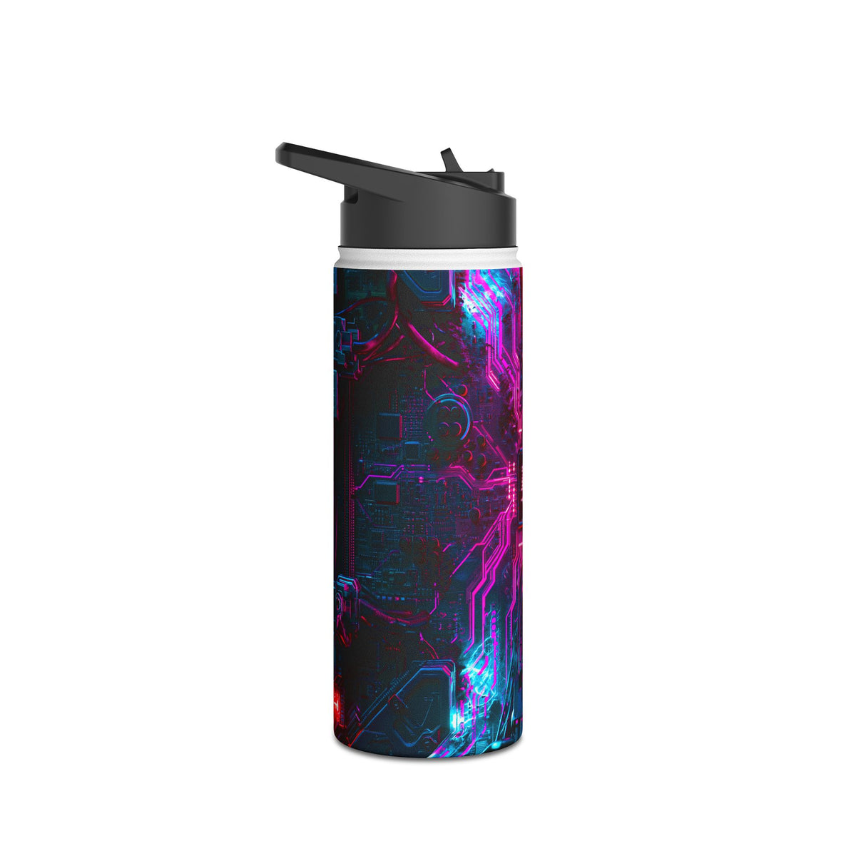 Neural Circuit Core · Insulated Water Bottle · Black